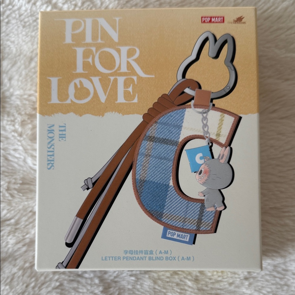 Pop Mart letter H labubu